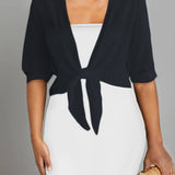 Chiffon Blouse – Lightweight Chiffon Front-Tie Blouse for Women