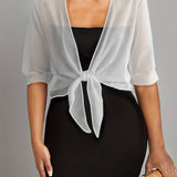 Chiffon Blouse – Lightweight Chiffon Front-Tie Blouse for Women
