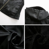 MIRJETE - Elegant leather jacket for a trendy look