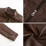 ANDRIJANA - Elegant leather jacket for a chic look