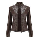 ANDRIJANA - Elegant leather jacket for a chic look