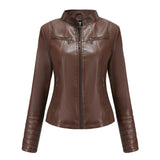 MARIJA - Elegant leather jacket for a timeless look