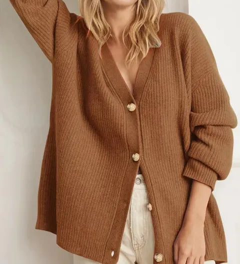 Olivia™ - V-neck Cashmere Cardigan
