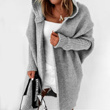 LARISA - Great knit hoodie for a warm look