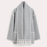 LATRICE - Stylish winter coat including matching scarf