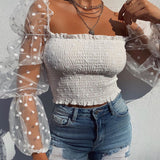 Reena™ - Puff Sleeve Chiffon Blouse