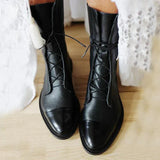 Alice - Trendy vintage boots with elegant heel