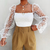 Reena™ - Puff Sleeve Chiffon Blouse