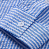 Striped Button-Up Seersucker Shirt