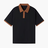 Enzo Laurent | Contrast Collar Polo with Modern Leisure Elegance For Men