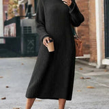 Zara™ - Textured Knit Dress