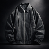 Men's Oversized Suede Bomber Jacket — Winter Fashion Australia