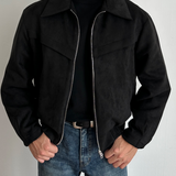 Marco DeLuca | Vintage Suede Zip Jacket with Tailored Modern Fit For Men