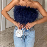 Padded Bandeau Top – Party – Strapless Top – Crop Top