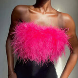 Padded Bandeau Top – Party – Strapless Top – Crop Top