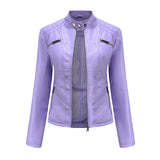 ANDRIJANA - Elegant leather jacket for a chic look