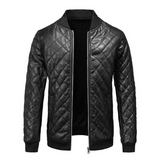 Luca Moretti | Quilted Leather Jacket For Men