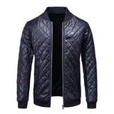 Luca Moretti | Quilted Leather Jacket For Men