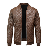 Luca Moretti | Quilted Leather Jacket For Men
