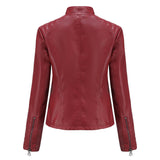 ANDRIJANA - Elegant leather jacket for a chic look