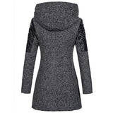 Riley - Women's long winter coat with trendy hood