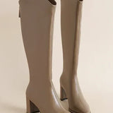 Bianca - Trendy Pointed Knee High Boots for a Fashionable Look