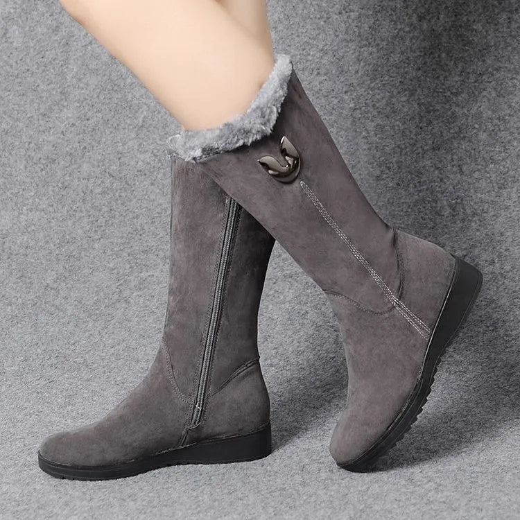 Trendy High Fur Boots from Docia