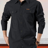 Nate™ - Cotton Solid Color Shirt