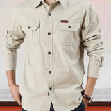 Nate™ - Cotton Solid Color Shirt