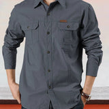 Nate™ - Cotton Solid Color Shirt