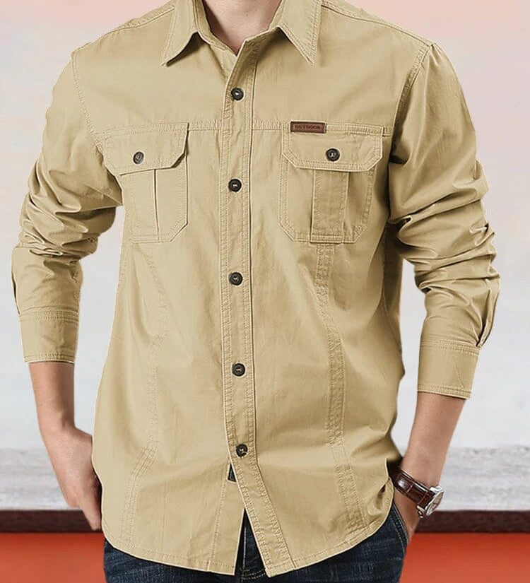 Nate™ - Cotton Solid Color Shirt