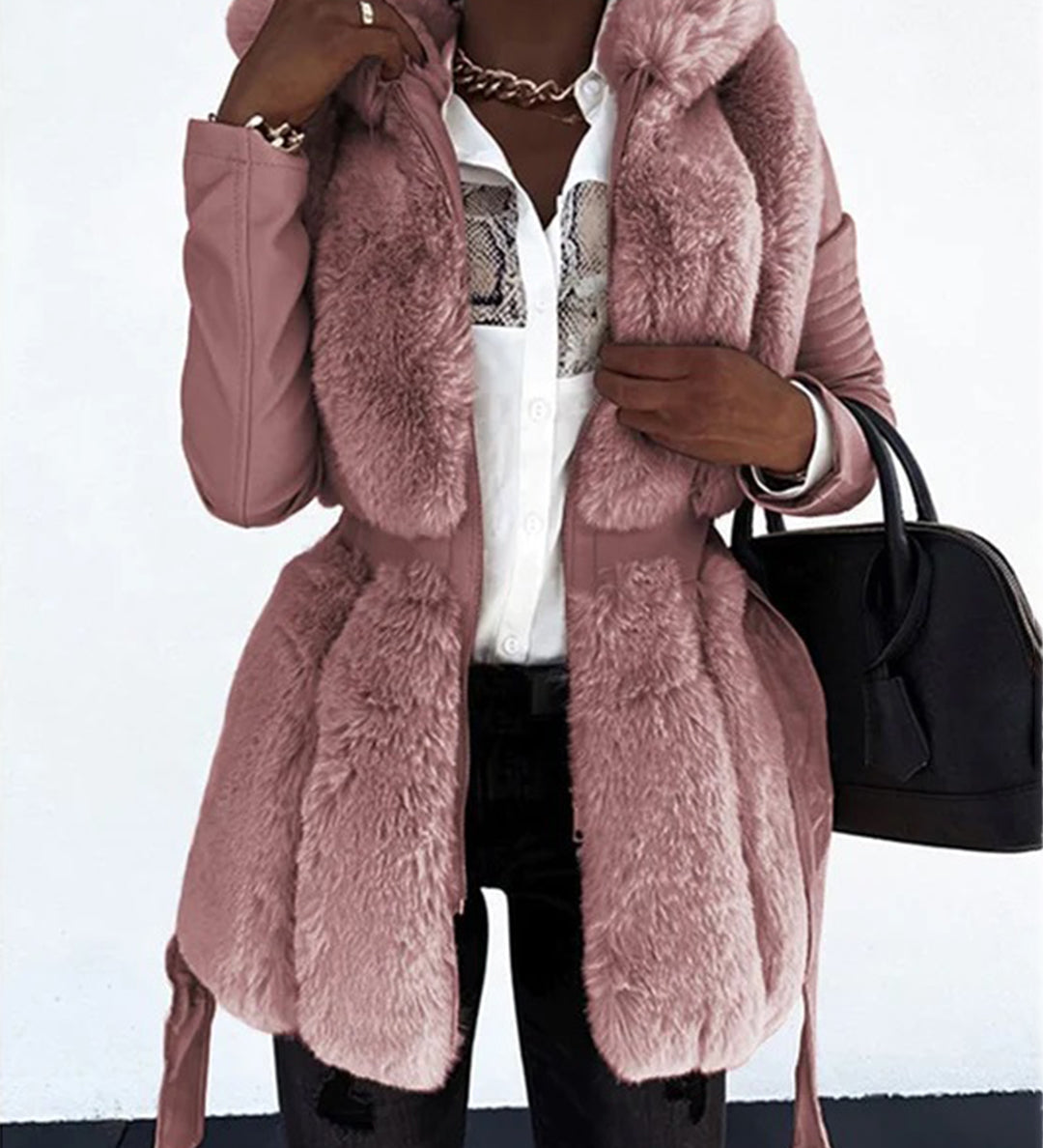 Sadie - Trendy Women's Imitation Leather Jacket for a Stylish Look