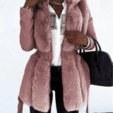 Sadie - Trendy Women's Imitation Leather Jacket for a Stylish Look
