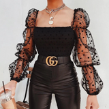 Reena™ - Puff Sleeve Chiffon Blouse
