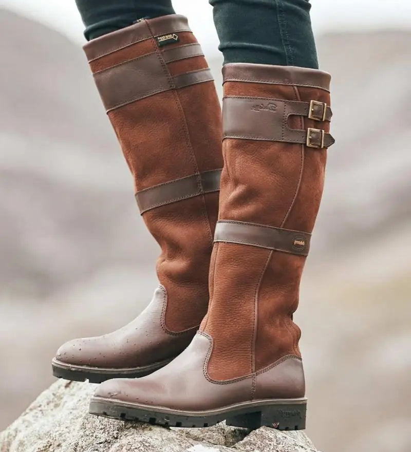 Bridget - Vintage-inspired leather boots