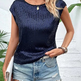 Sequin Top | Sleeveless Glitter Blouse | Party Glamour
