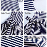 Chloe™ Striped Halter Neck T-Shirt Dress