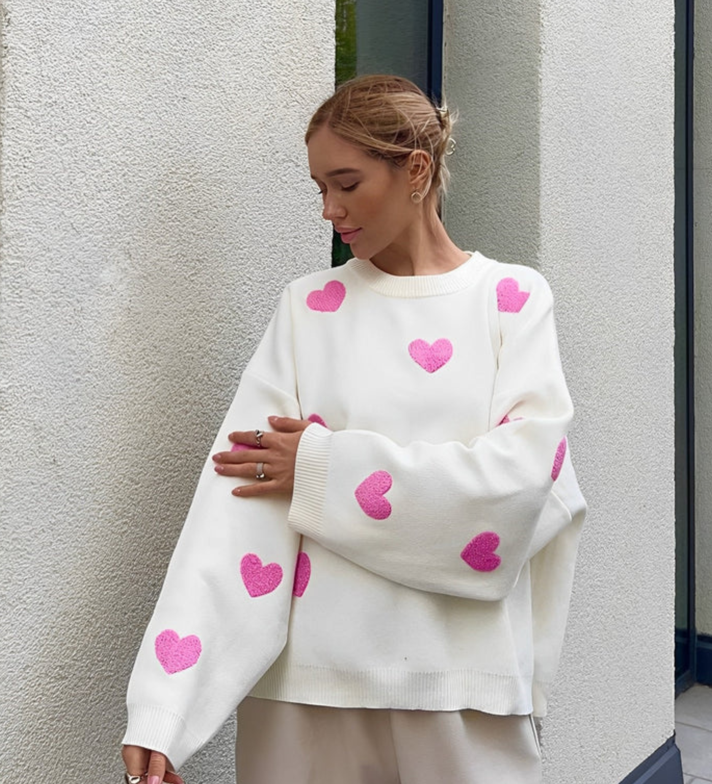 Claire™ - Love Embroidery Sweater