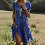 Paola™ - Elegant Dress with Round Neckline