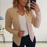 Women's Blazer – Formal Open Cardigan with Front Button Closure