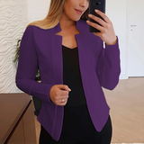 Women's Blazer – Formal Open Cardigan with Front Button Closure