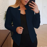Women's Blazer – Formal Open Cardigan with Front Button Closure