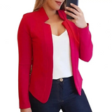 Women's Blazer – Formal Open Cardigan with Front Button Closure