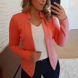 Women's Blazer – Formal Open Cardigan with Front Button Closure
