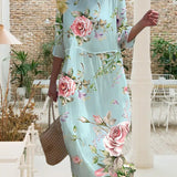 Mara™ - Elegant Floral Dress