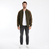 Luca Moretti | Quilted Bomber Jacket With Luxe Comfort For Men