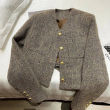 Alison | Women's Cropped Button-Front Jacket