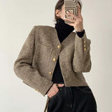 Alison | Women's Cropped Button-Front Jacket