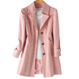Alison | Women's Double-Breasted Long Trench Coat