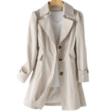 Alison | Women's Double-Breasted Long Trench Coat